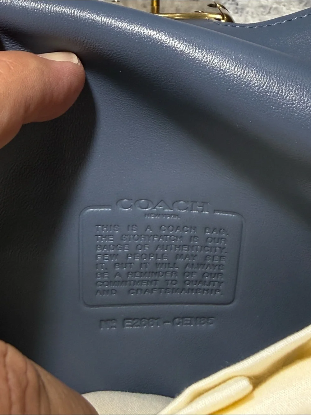 Coach Crystal Signature Denim Tabby 26 Shoulder Bag